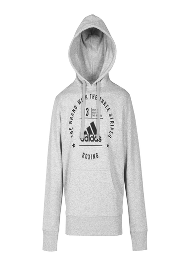 Adidas Boxing Community Hoodie- for Man, Woman, Unisex - for Gym, Workout, Boxing, Exercise, Weightlifting, Fitness, Running, Casual wear - Long Sleeves - 80% Polyester, 20% Cotton