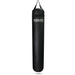 A black hanging heavy punching bag with a white 'PROSLAYER' logo printed on the front, suspended by a black strap against a plain white background.