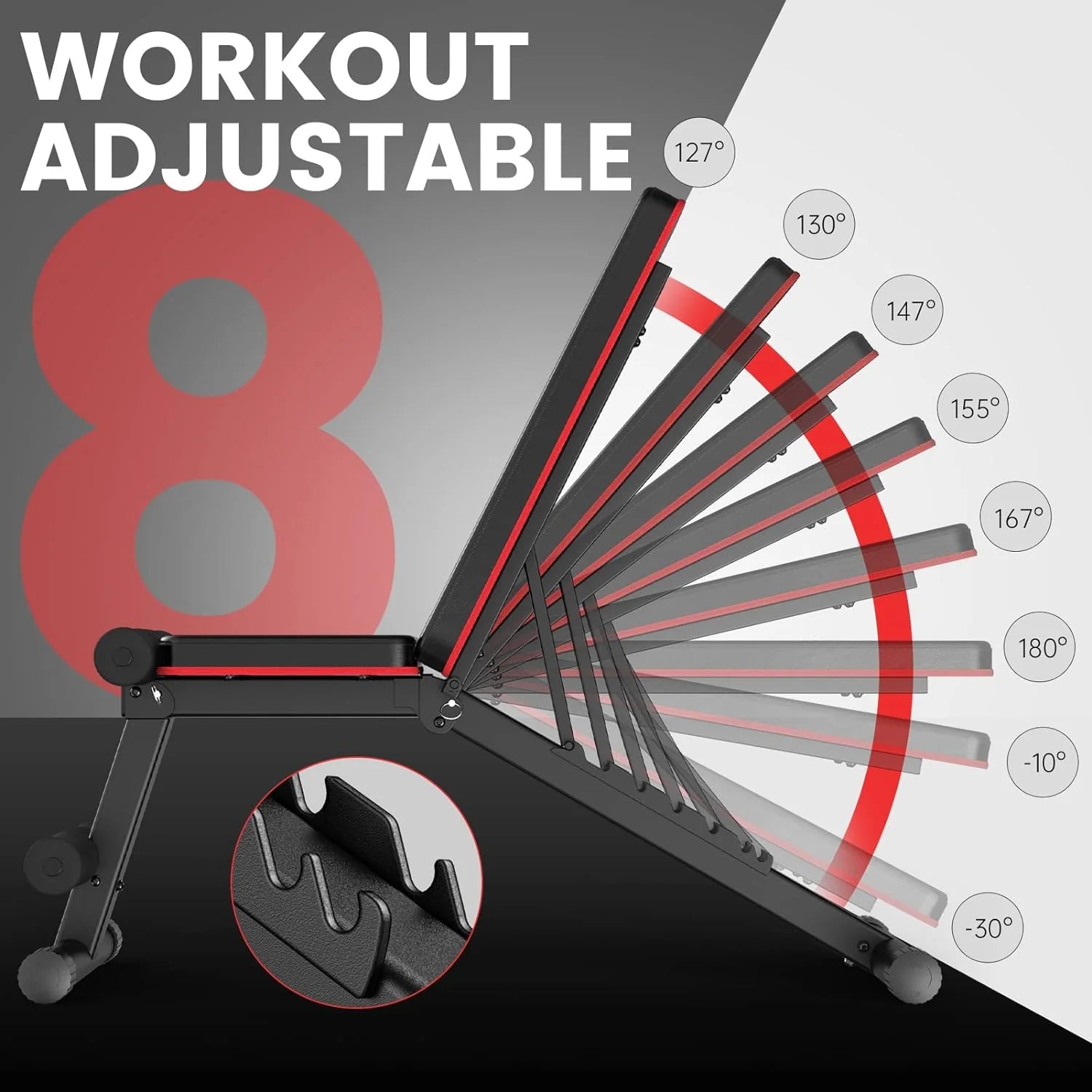 PASYOU Adjustable Weight Bench