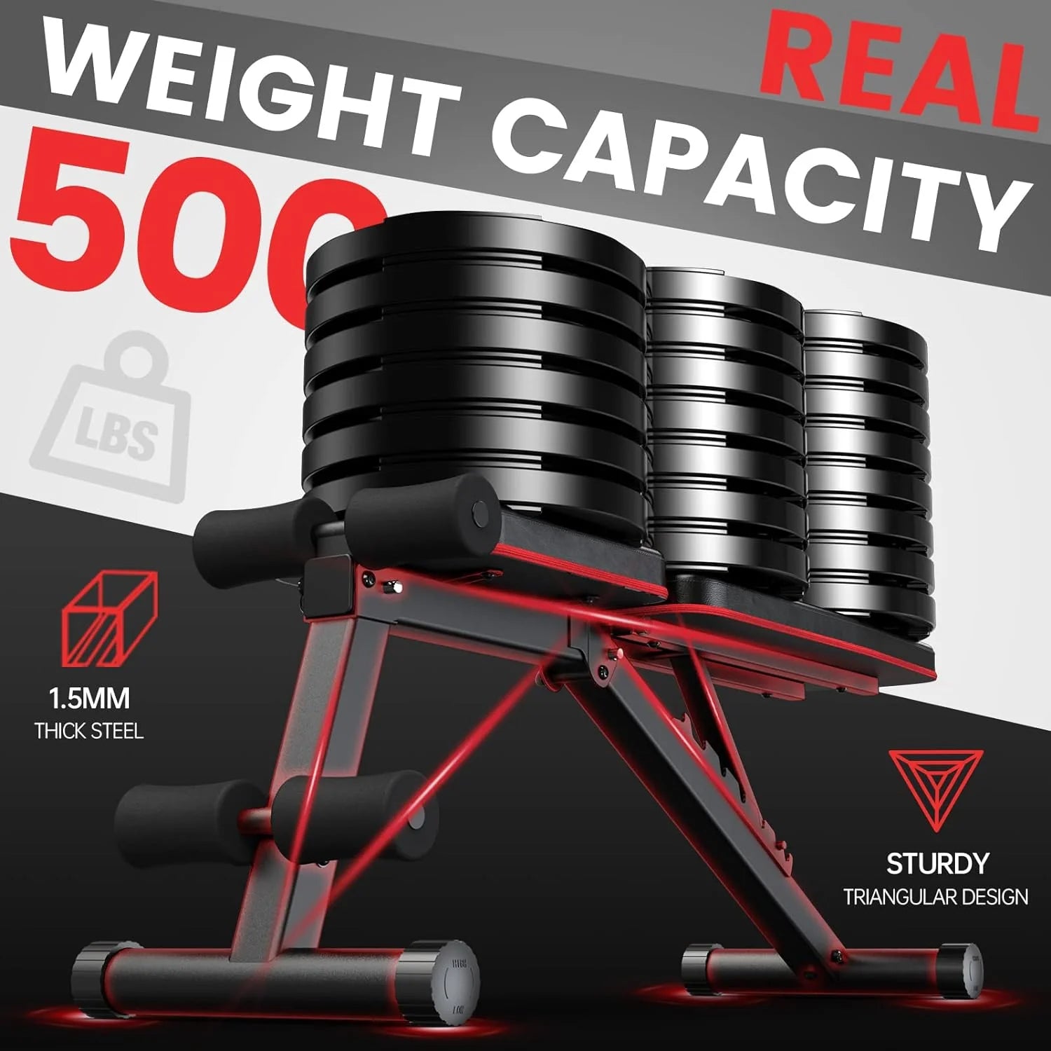 PASYOU Adjustable Weight Bench