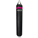 A black heavy punching bag with a bright pink band near the top and white 'PROSLAYER' branding, shown hanging against a plain white background.