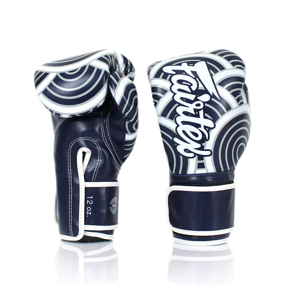 Fairtex Microfiber Gloves - Art Collections - Blue Wave