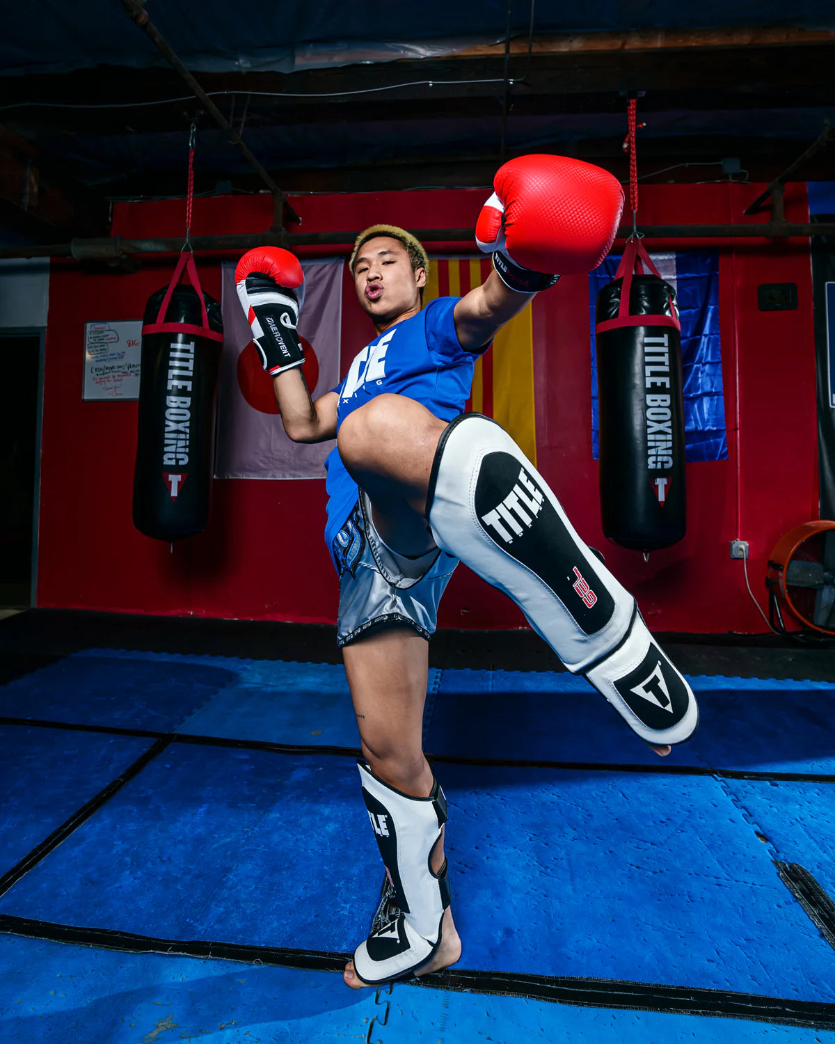 General Boxing TITLE Boxing Gel Elite Pro Shin & Instep Guards - Fighters Shop