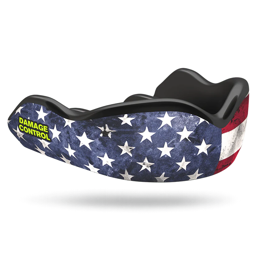 Damage Control High Impact Mouthguard - Old Glory American Flag