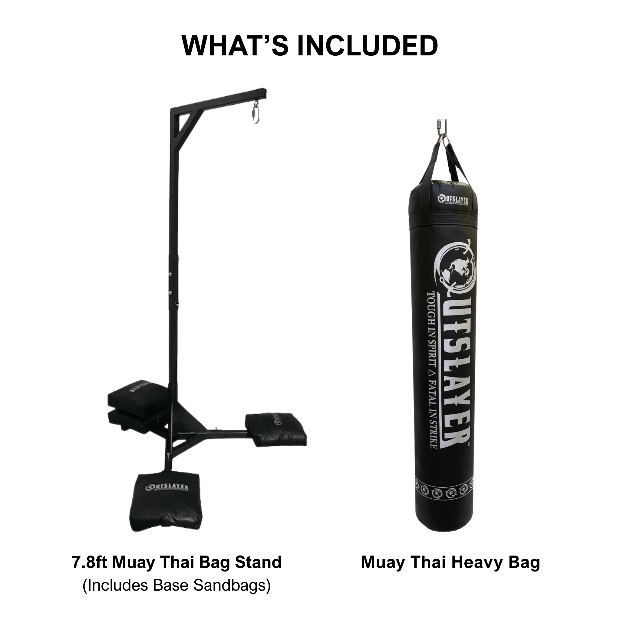 Outslayer Muay Thai Heavy Bag and Stand Bundle