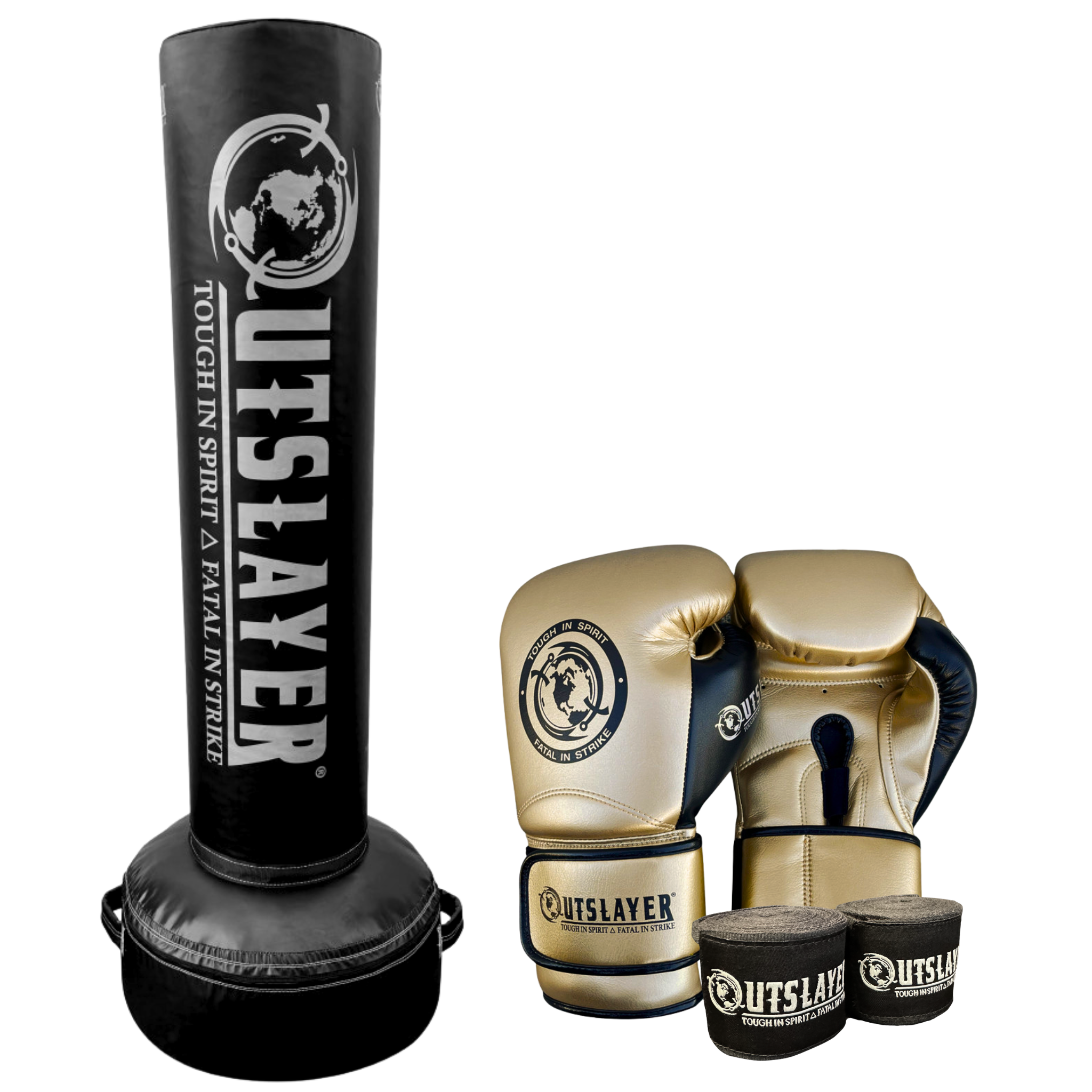 Outslayer Freestanding Heavy Bag Bundle