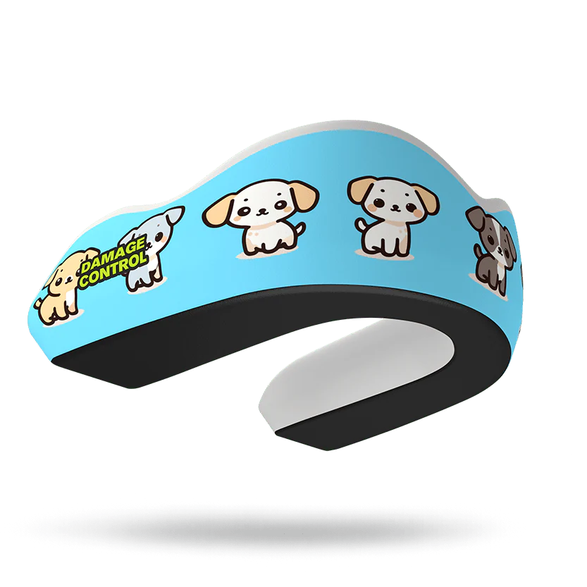 Damage Control Extreme Impact Mundschutz mit Etui – Puppy Love