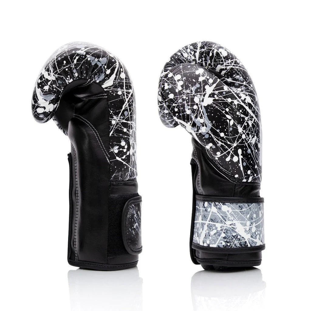 Fairtex BGV14 Microfiber Gloves - Art Collections - Black/White Painter