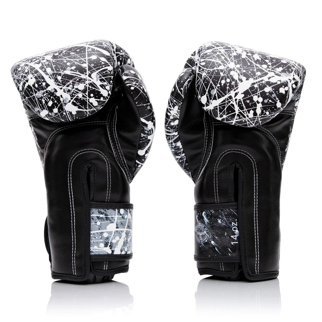 Fairtex BGV14 Microfiber Gloves - Art Collections - Black/White Painter