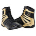 Black and gold Sting Viper X boxing shoes
