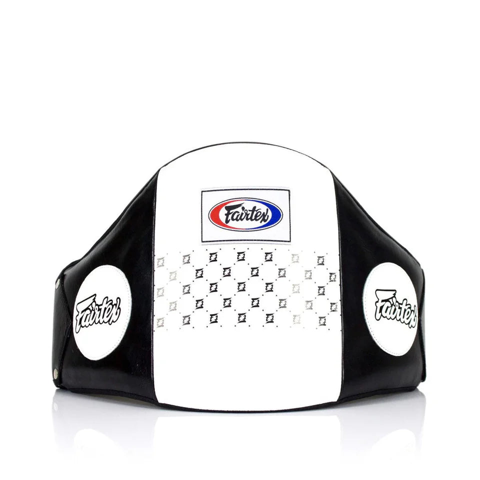 Fairtex BPV1 Standard Leather Belly Pad – Hook & Loop Waist Wrap