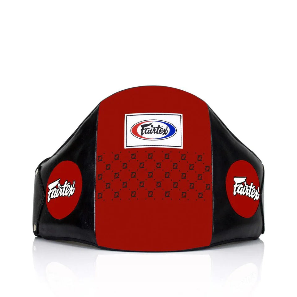 Fairtex BPV1 Standard Leather Belly Pad – Hook & Loop Waist Wrap