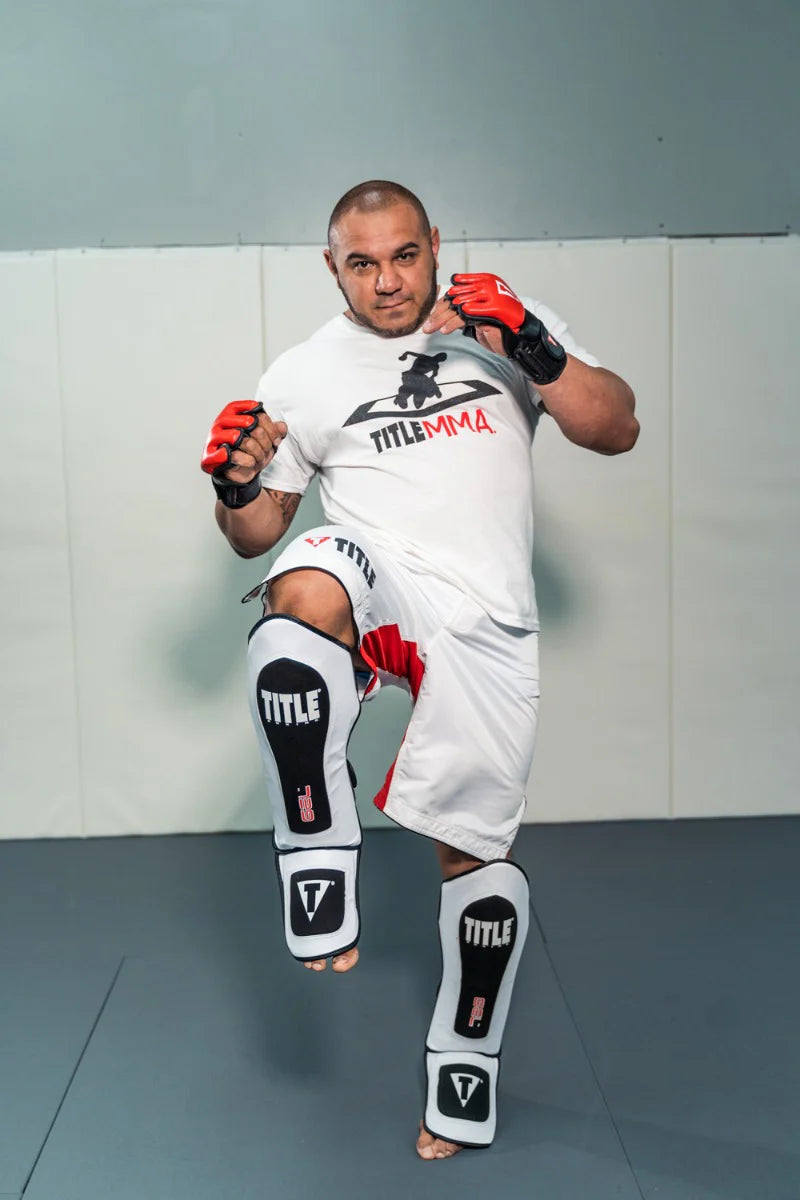 TITLE Boxing Gel Elite Pro Shin & Instep Guards