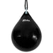 Black Fairtex water punching bag on a white background