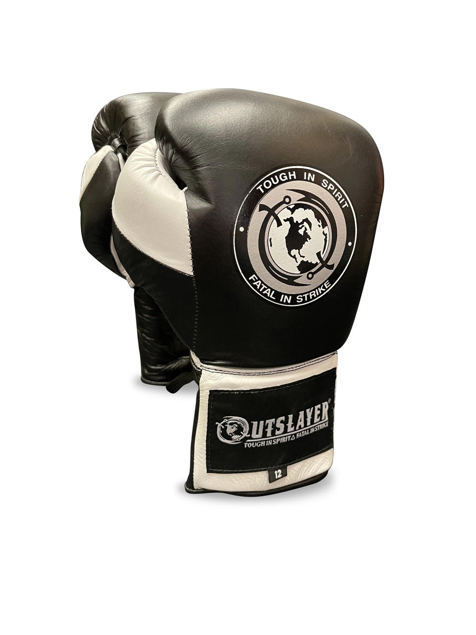 Outslayer MX Style Lace Up Leather Boxing Gloves