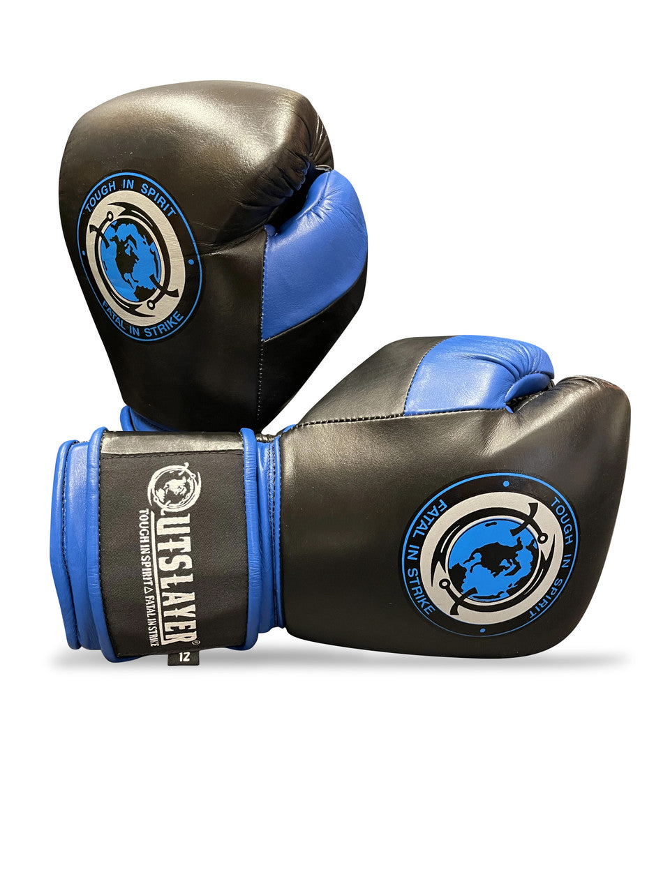 Outslayer MX Style Hook & Loop Leather Boxing Gloves