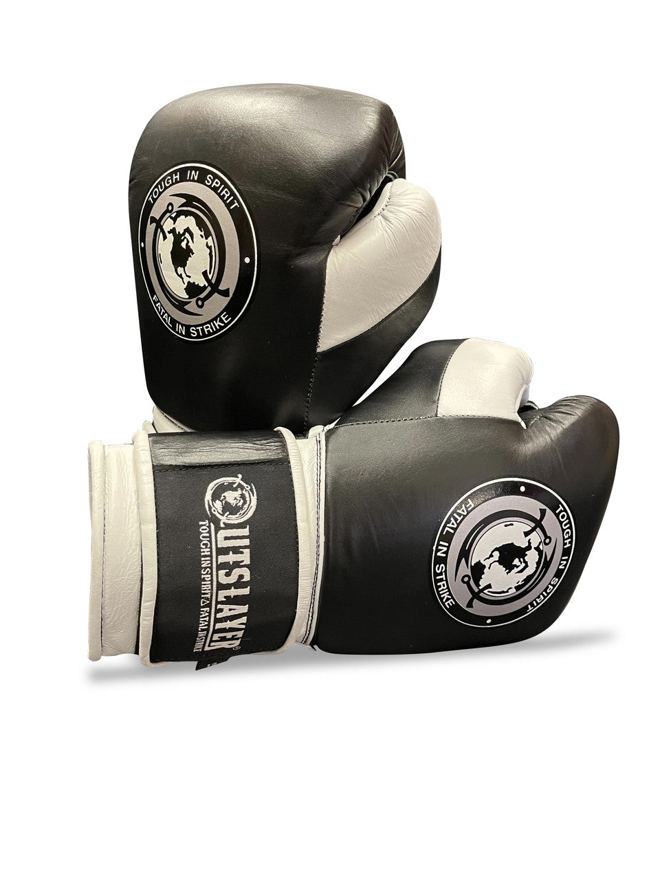 Outslayer MX Style Hook and Loop Leather Boxing Gloves
