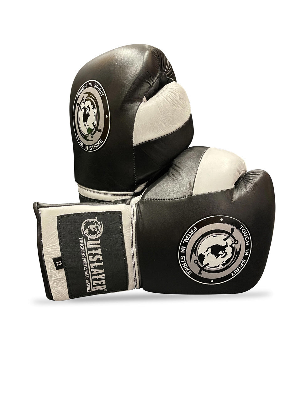 Outslayer MX Style Lace Up Leather Boxing Gloves