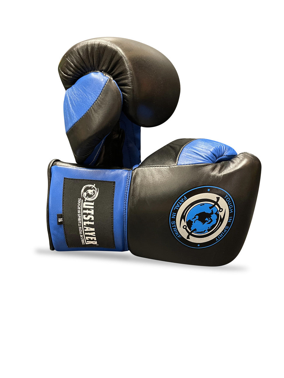 Outslayer MX Style Lace Up Leather Boxing Gloves