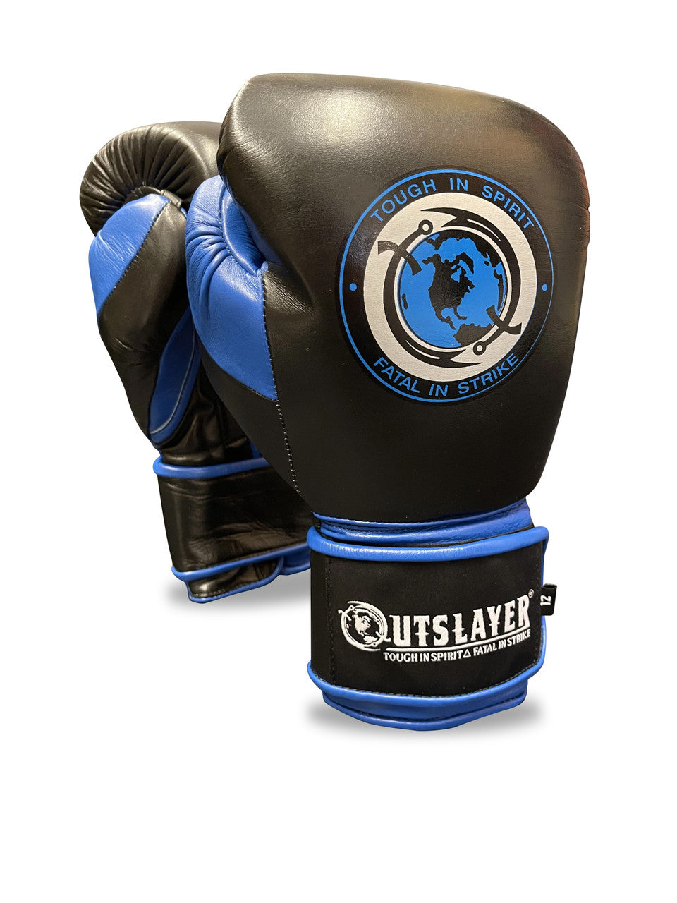Outslayer MX Style Hook & Loop Leather Boxing Gloves