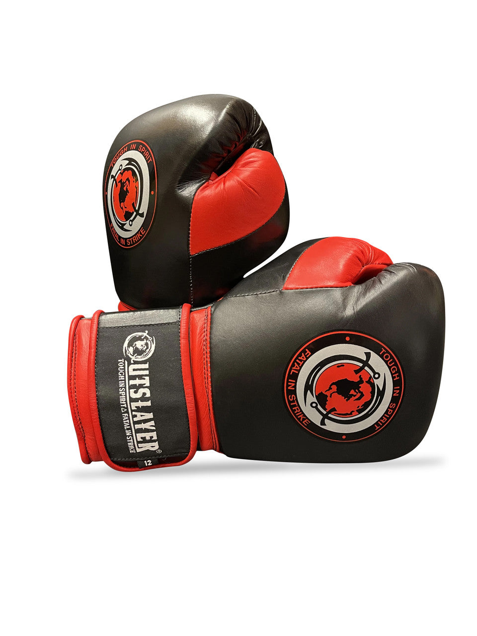 Outslayer MX Style Hook and Loop Leather Boxing Gloves