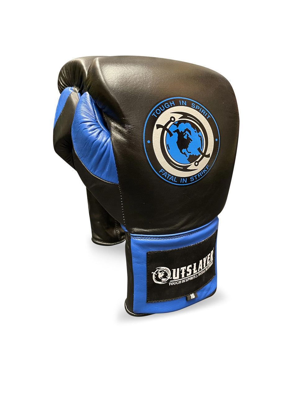 Outslayer MX Style Lace Up Leather Boxing Gloves
