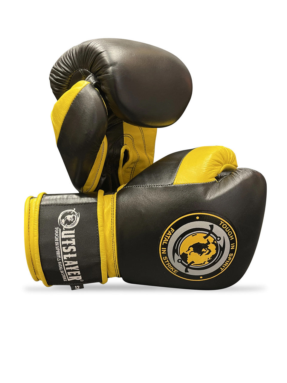 Outslayer MX Style Hook & Loop Leather Boxing Gloves