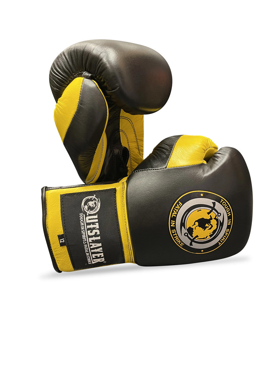 Outslayer MX Style Lace Up Leather Boxing Gloves