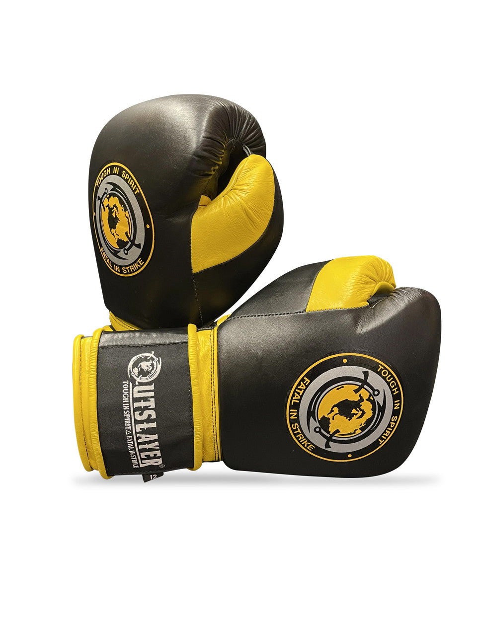 Outslayer MX Style Hook & Loop Leather Boxing Gloves