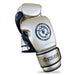 Boxing glove with visible branding on a white background