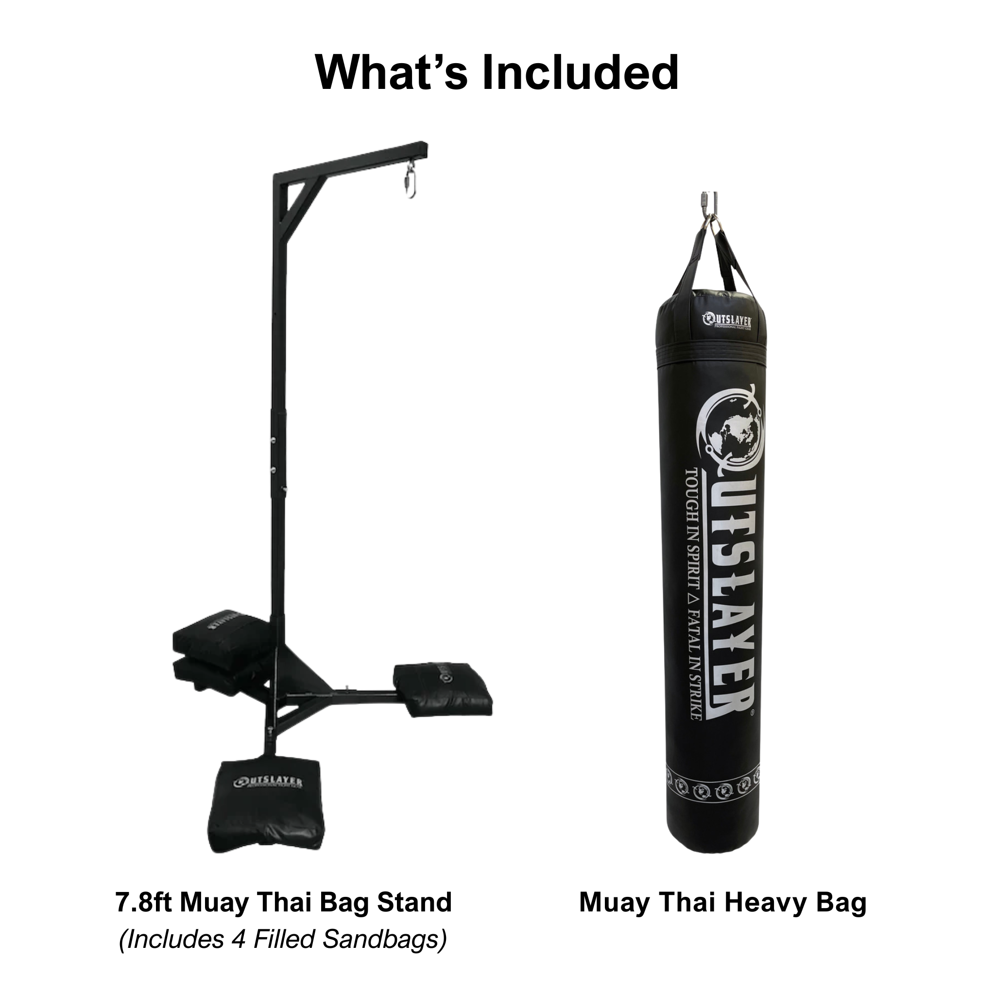 Outslayer Muay Thai Heavy Bag & Stand Bundle