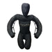 A black grappling dummy with the 'Outslayer' brand logo on the chest area, designed for martial arts training.